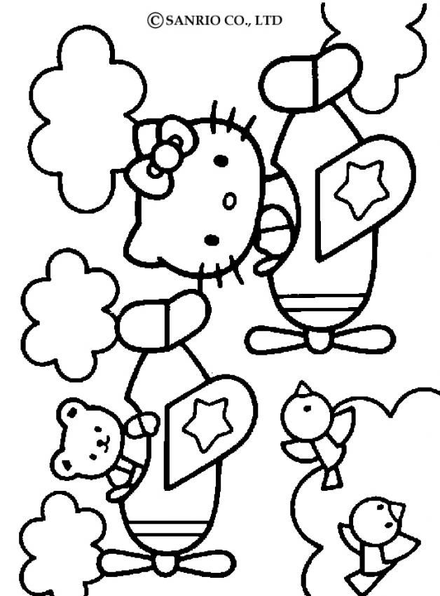 Detail Coloring Pages Hello Kitty And Friends Nomer 39