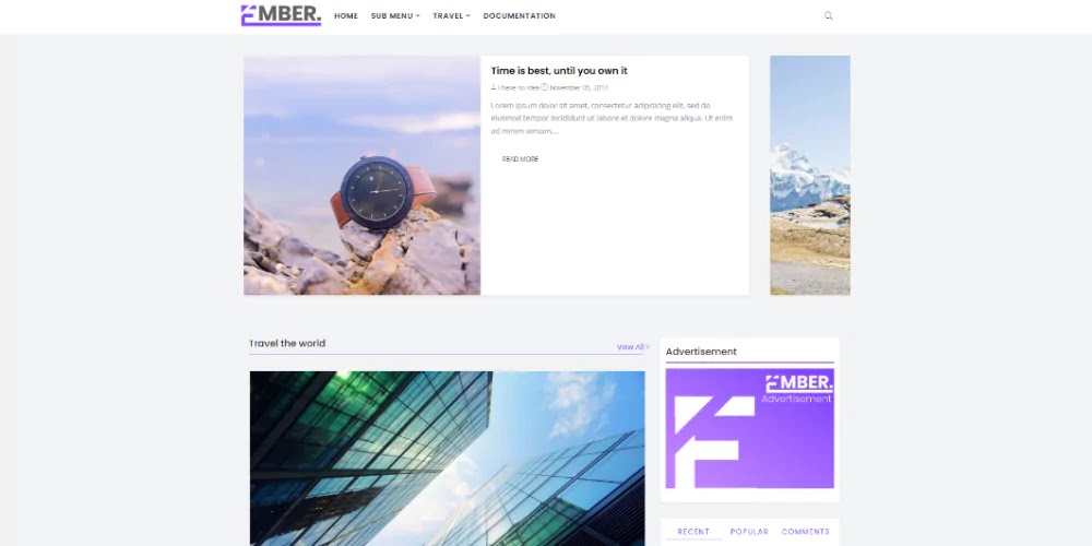 Detail Colorlib Blogger Template Nomer 12