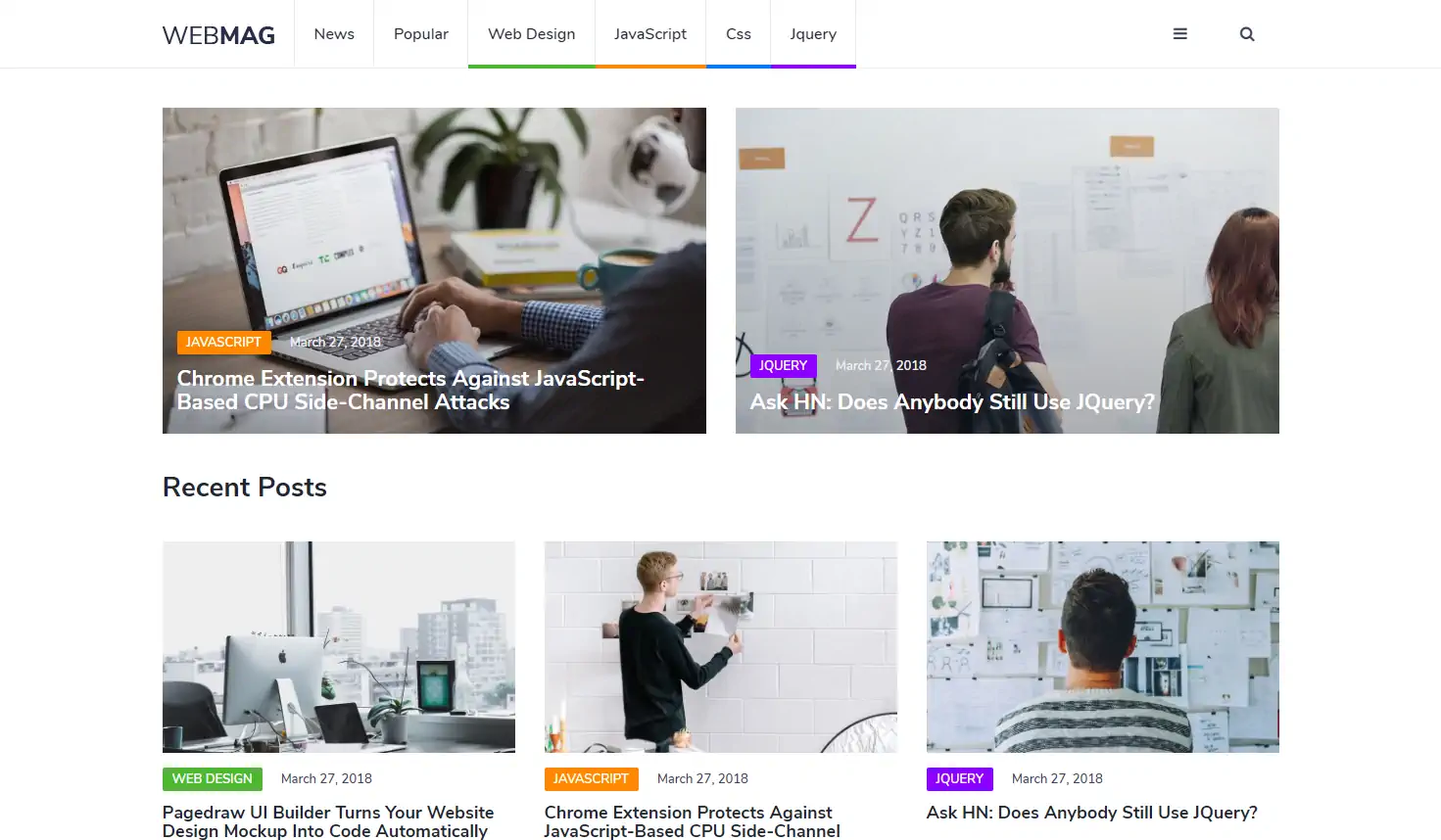 Detail Colorlib Blogger Template Nomer 15