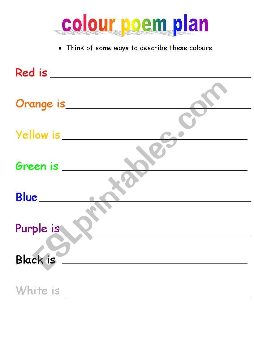 Detail Colour Poem Template Nomer 22