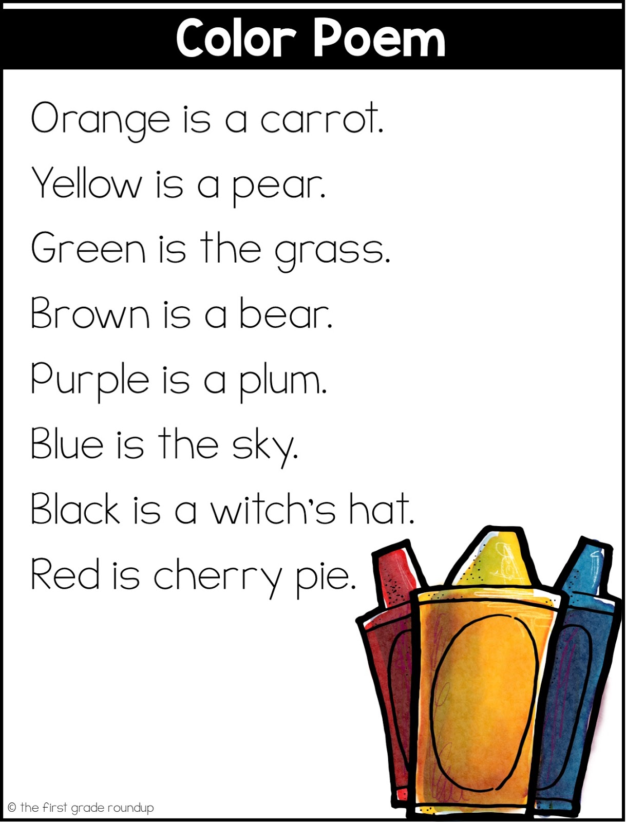 Detail Colour Poem Template Nomer 40