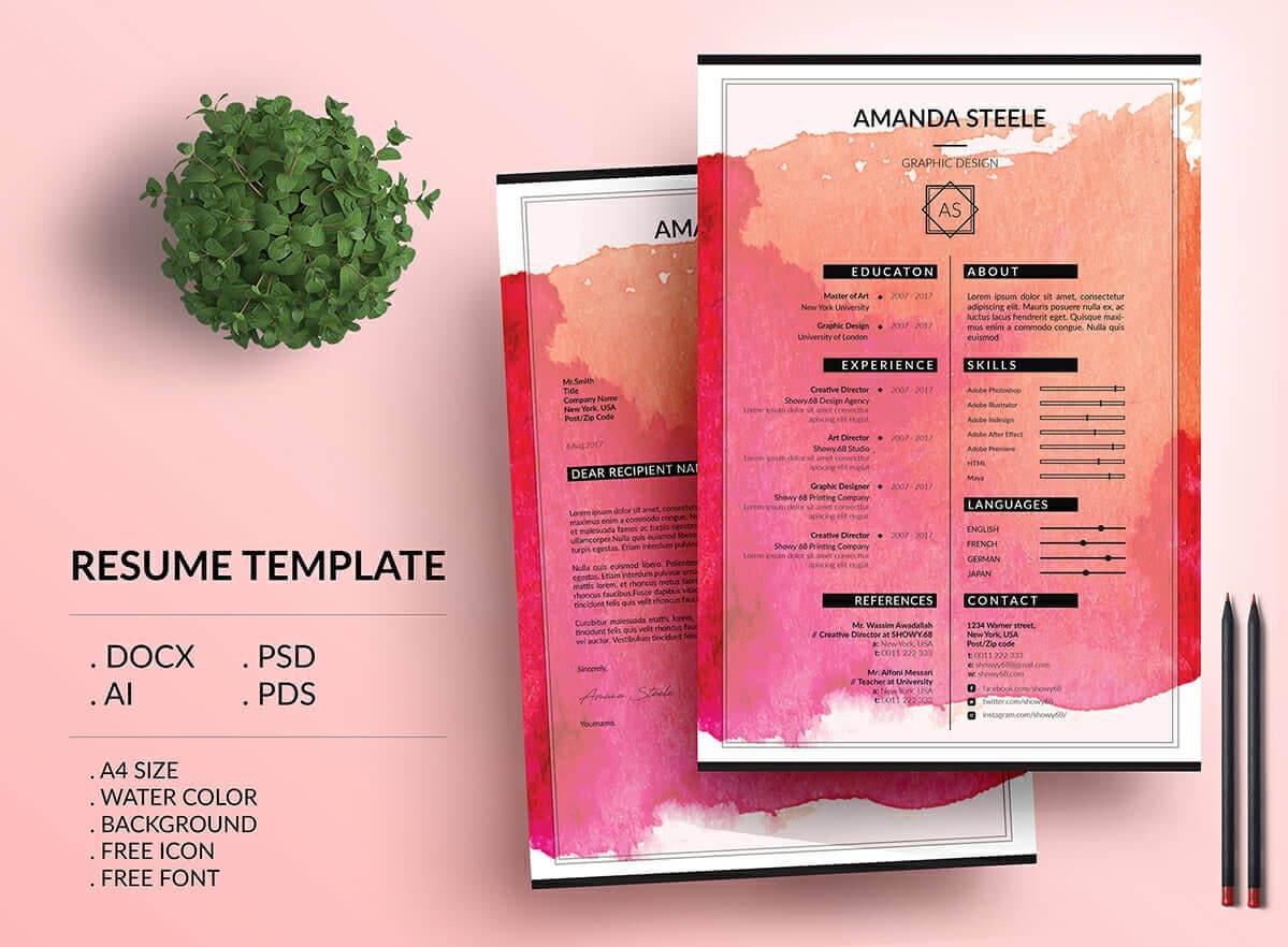 Detail Colourful Cv Template Free Nomer 16