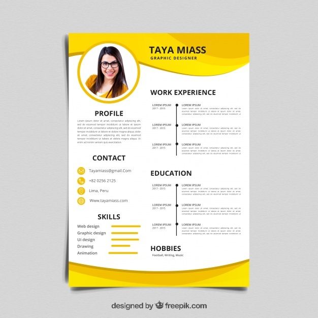 Detail Colourful Cv Template Free Nomer 20