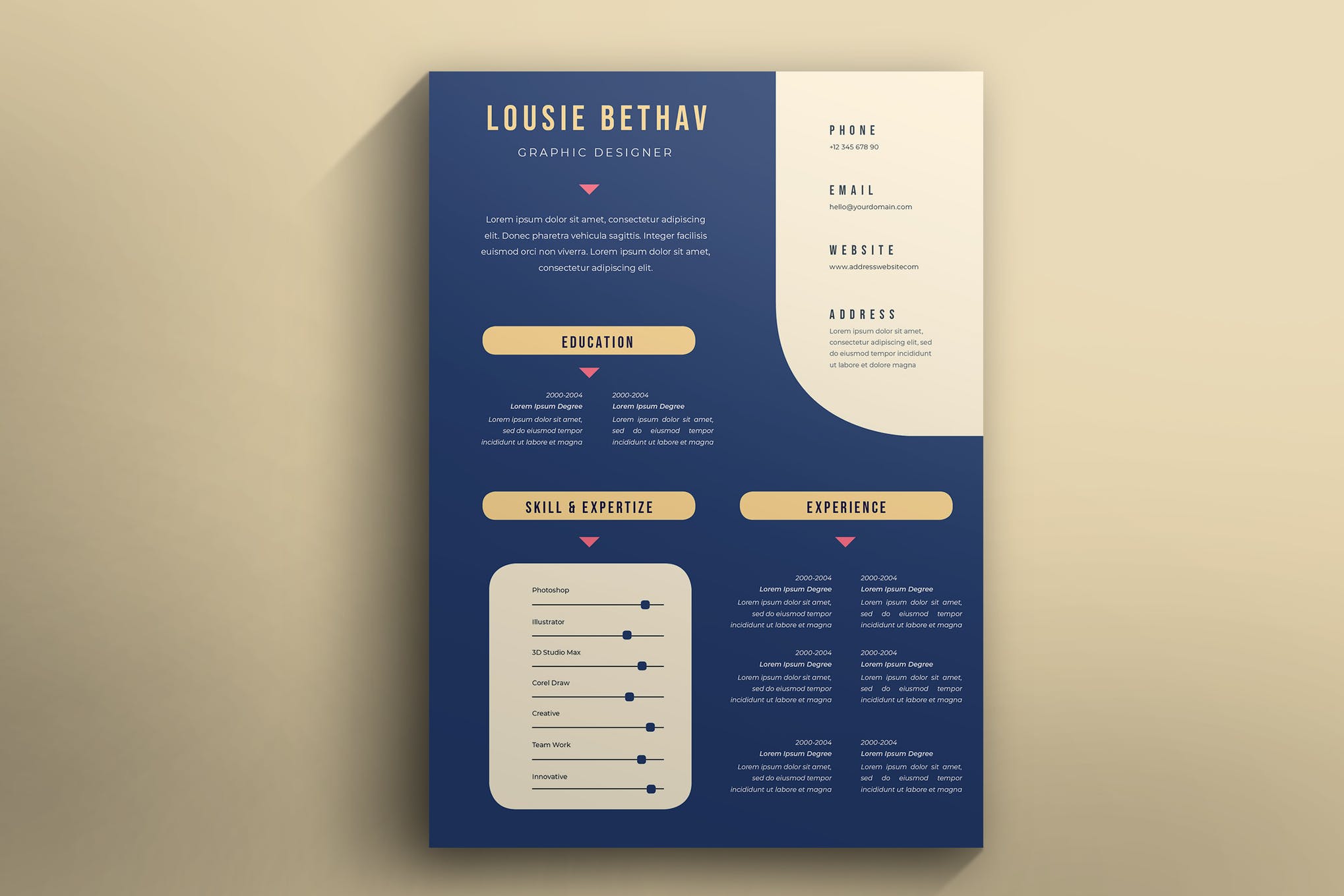 Detail Colourful Cv Template Free Nomer 31