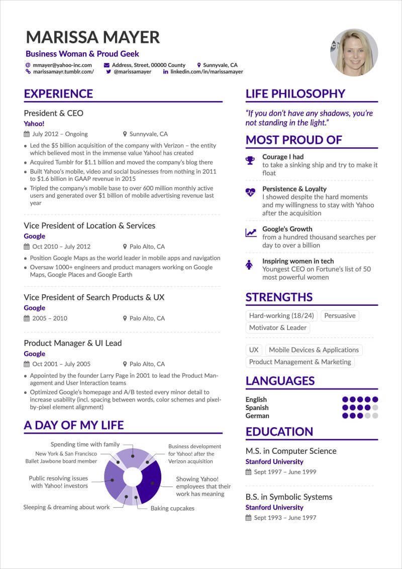 Detail Colourful Cv Template Free Nomer 52