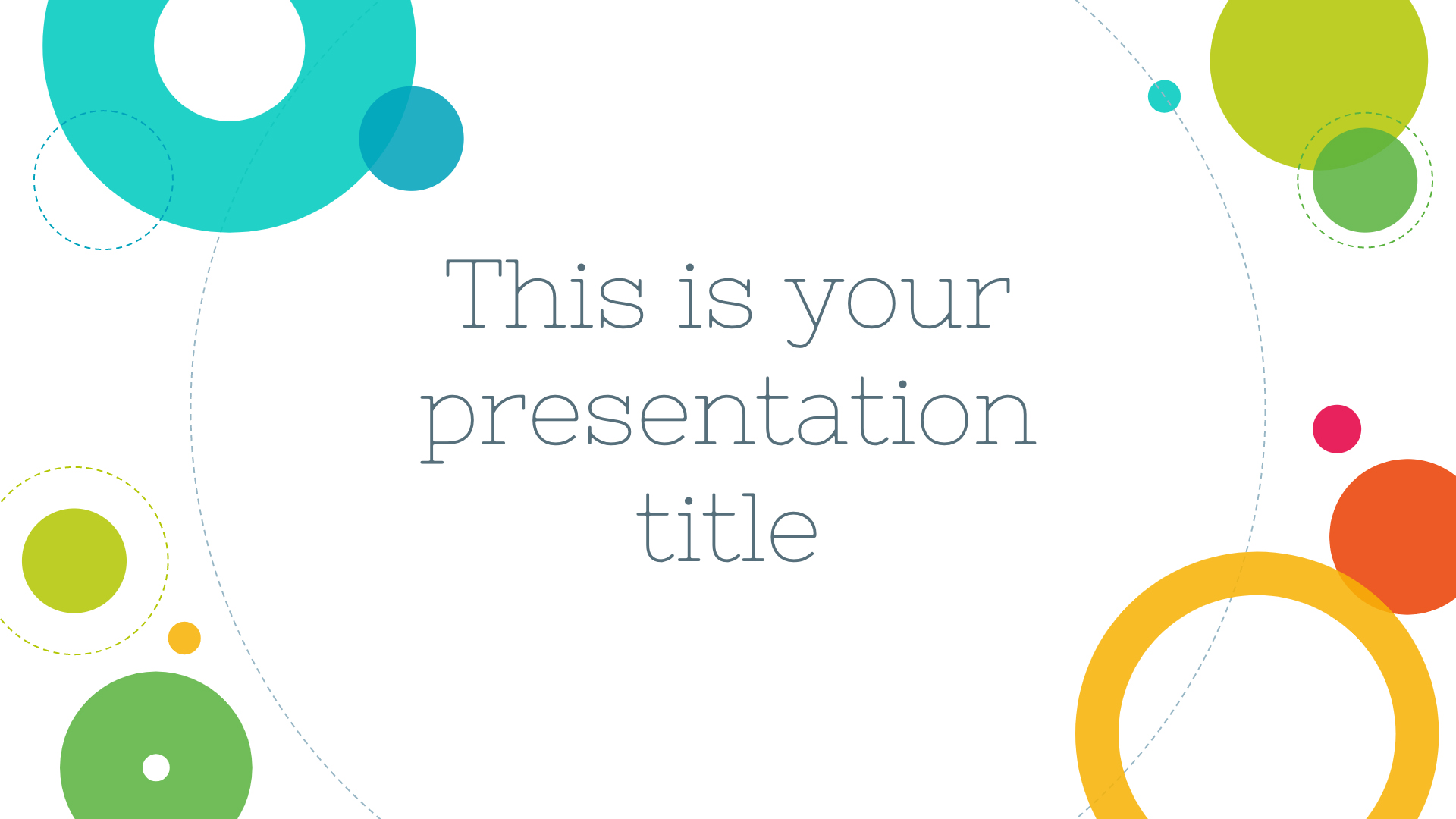 Detail Colourful Presentation Template Nomer 22