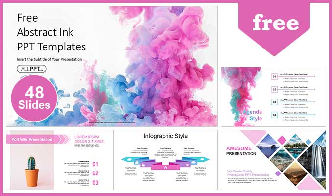 Detail Colourful Presentation Template Nomer 48