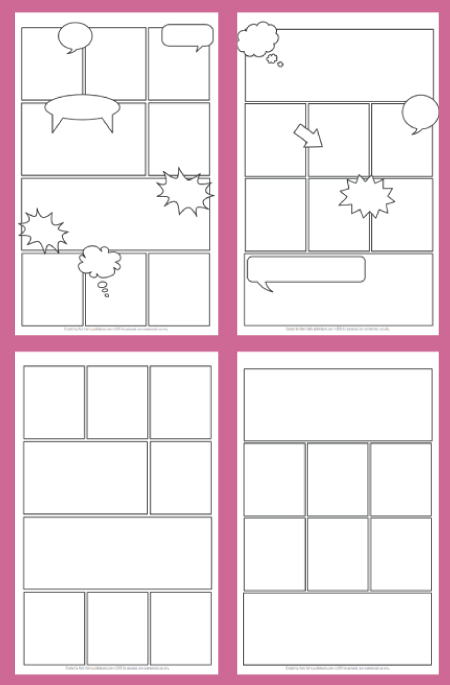 Detail Comic Strip Template Nomer 20