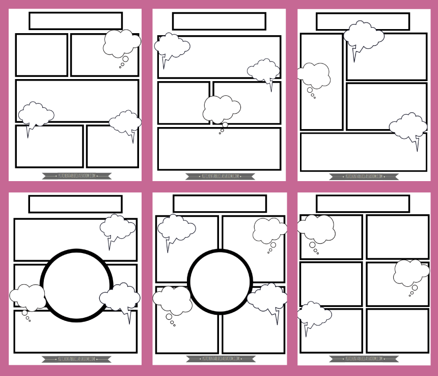 Detail Comic Strip Template Nomer 34