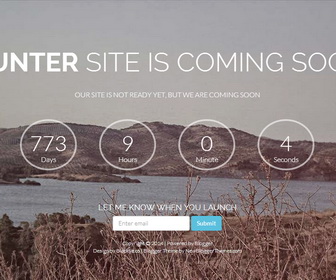 Detail Coming Soon Blogger Template Nomer 11