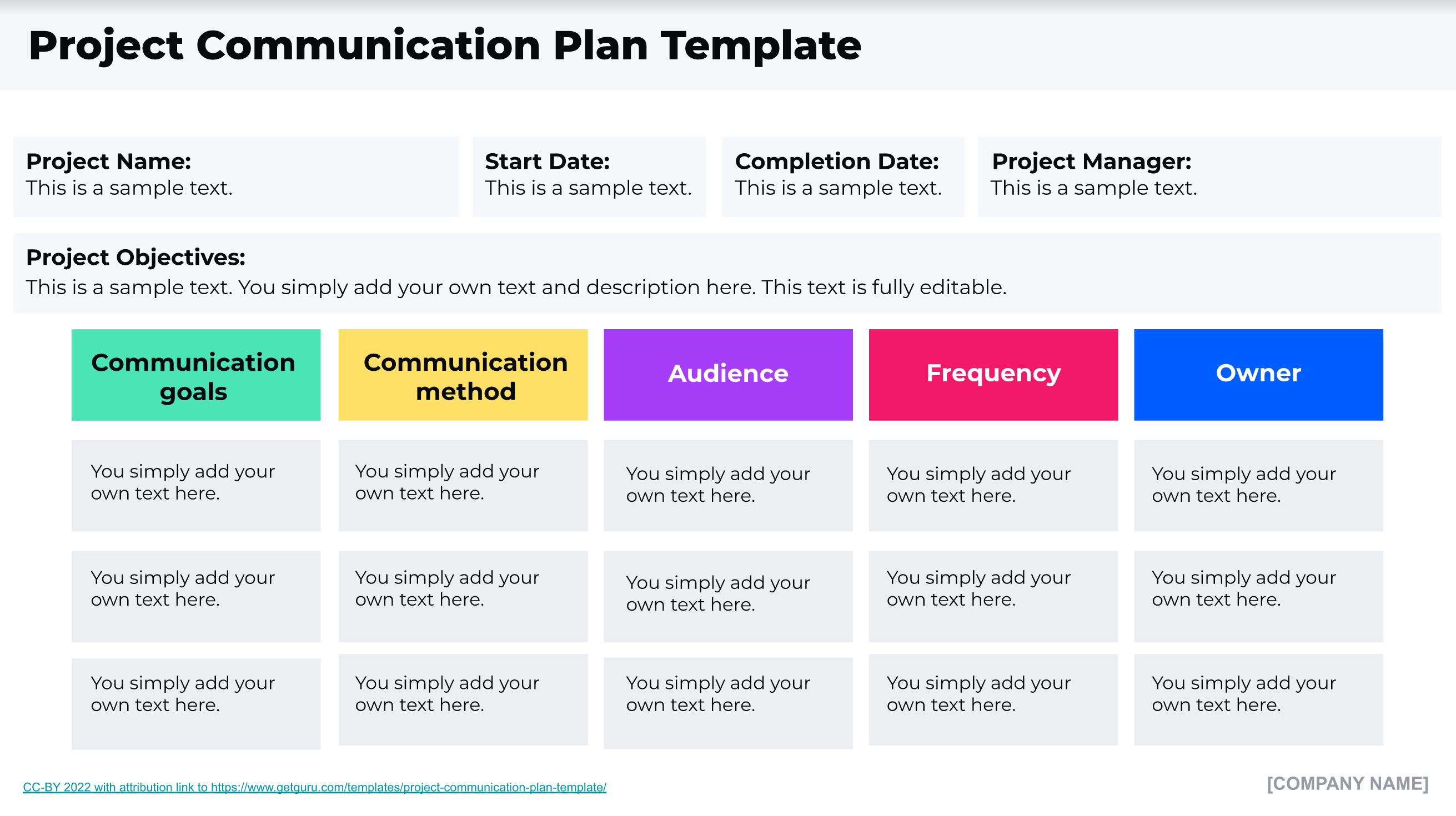 Detail Communication Management Template Nomer 2