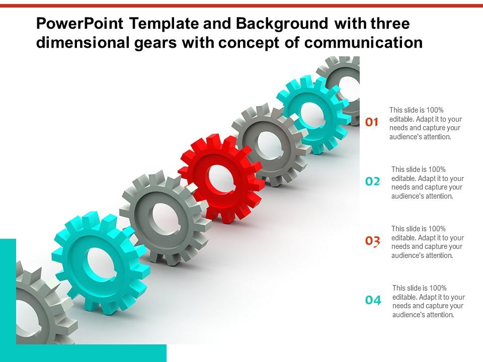 Detail Communication Powerpoint Template Free Download Nomer 19