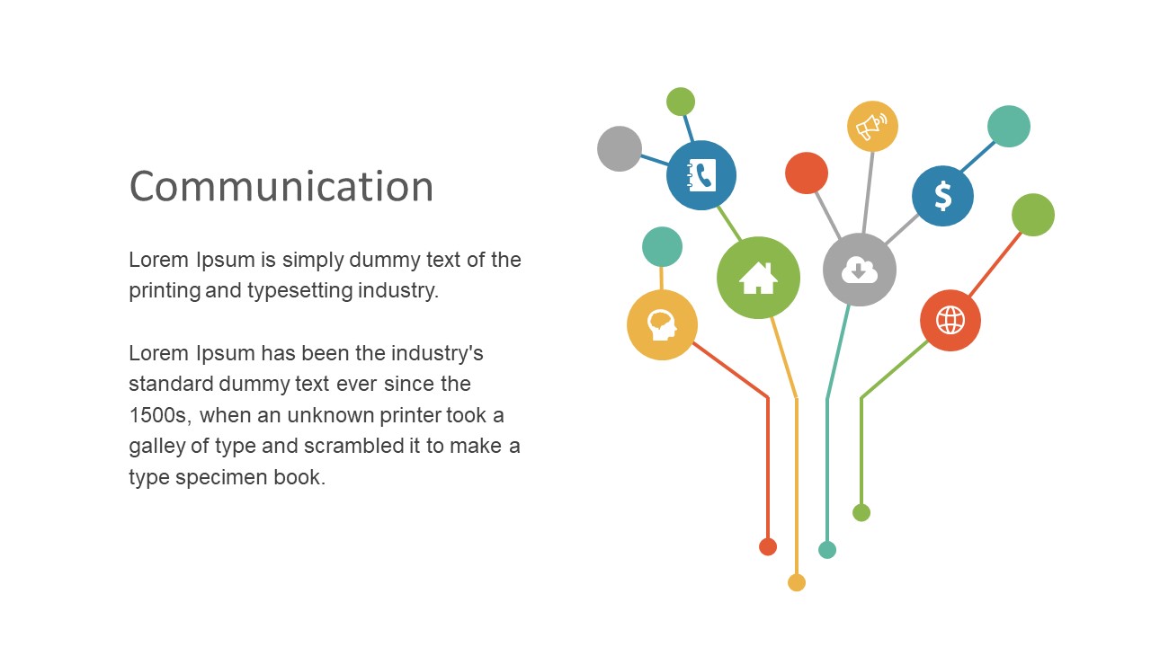 Detail Communication Powerpoint Template Free Download Nomer 27