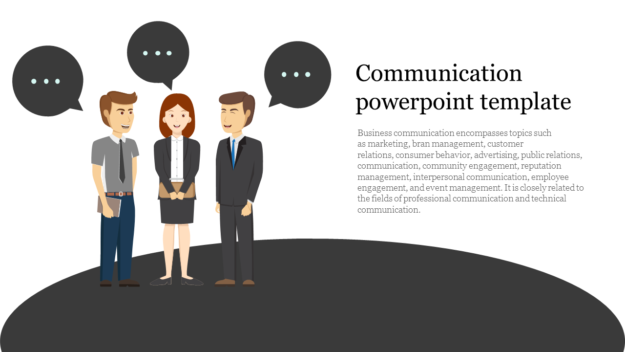 Detail Communication Powerpoint Template Free Download Nomer 3