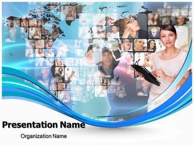 Detail Communication Powerpoint Template Free Download Nomer 38