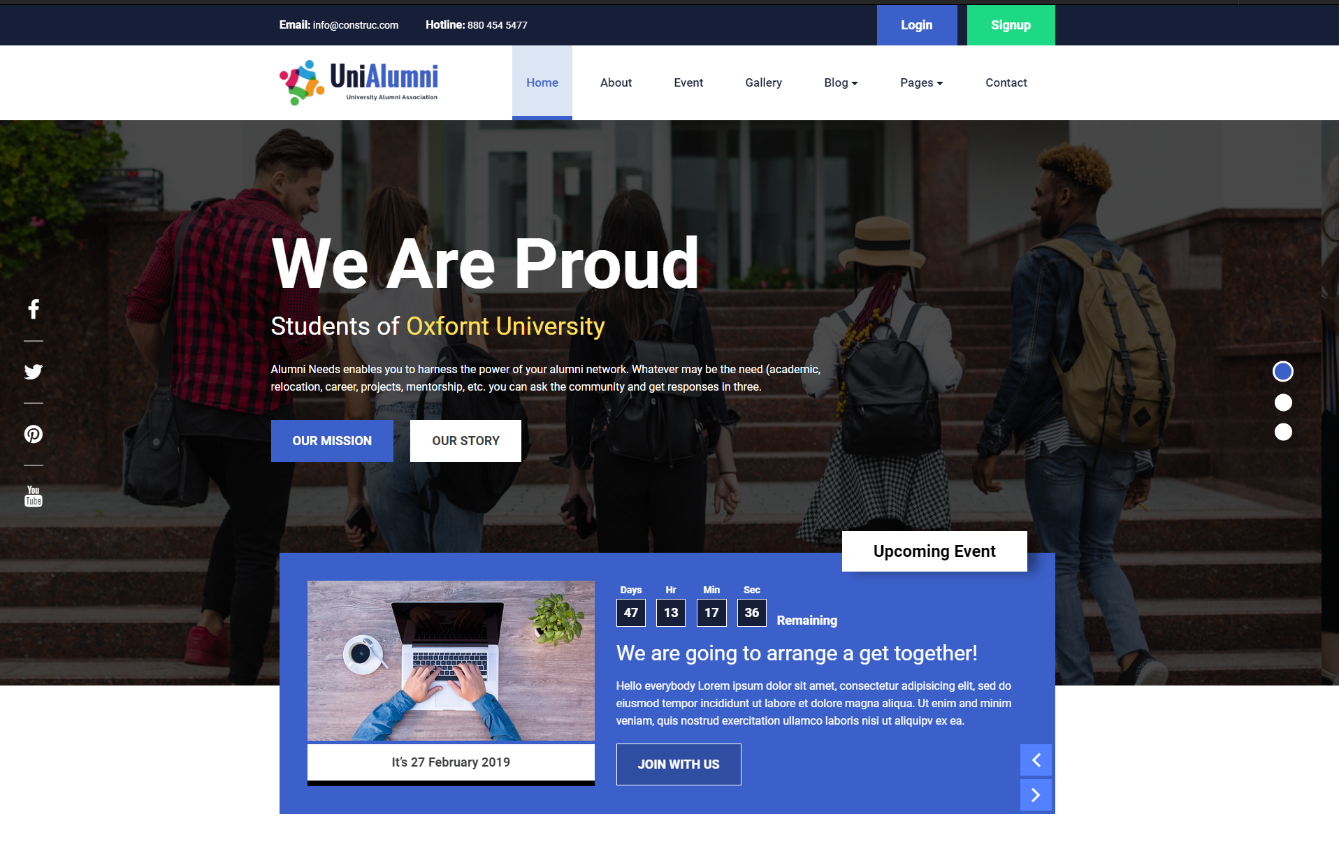 Detail Community Web Template Nomer 32
