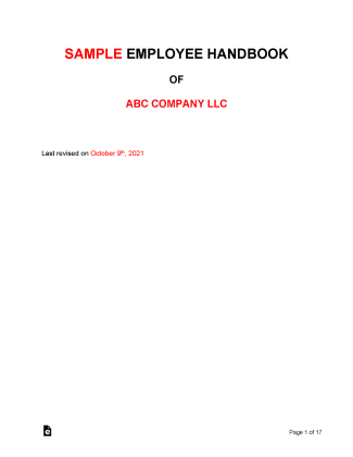 Detail Company Handbook Template Word Nomer 52