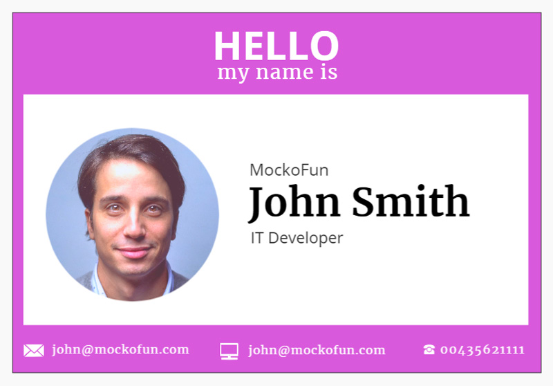 Detail Company Id Card Template Psd Free Download Nomer 26