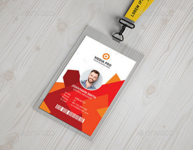 Detail Company Id Card Template Psd Free Download Nomer 43