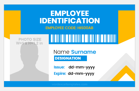 Detail Company Id Card Template Psd Free Download Nomer 49