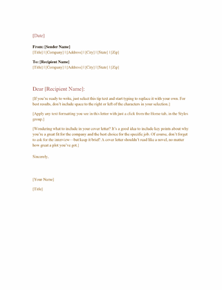 Company Letter Template - KibrisPDR