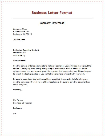 Detail Company Letter Template Nomer 25