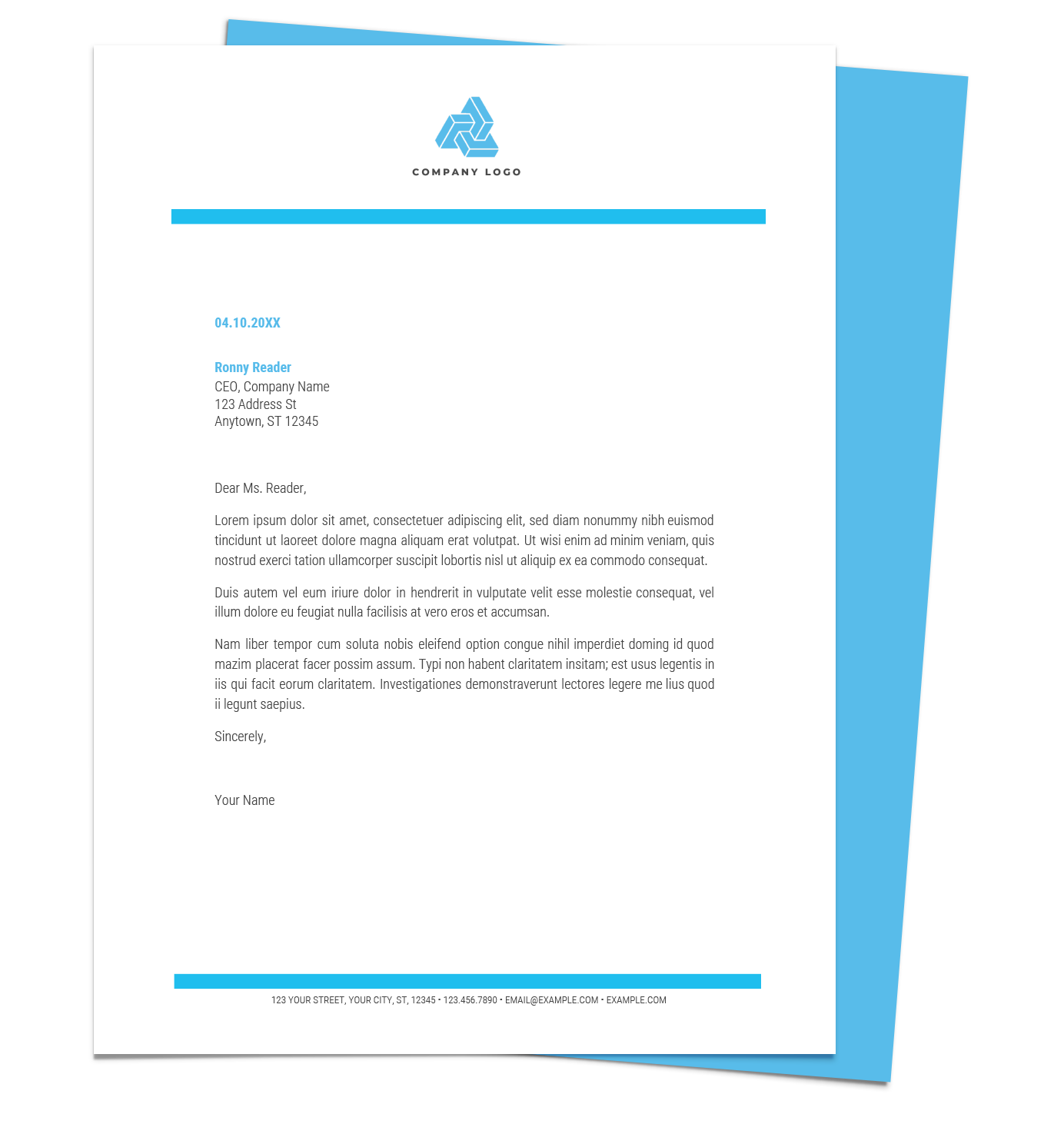 Company Letterhead Template Doc - KibrisPDR