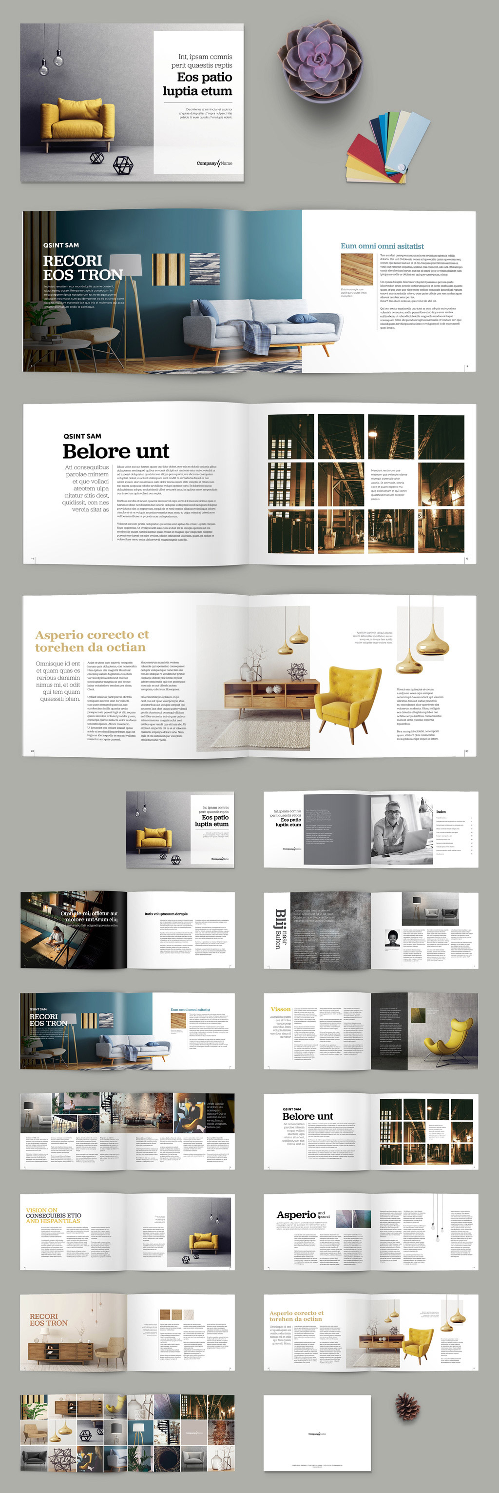 Detail Company Product Brochure Template Nomer 32