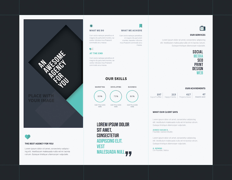 Detail Company Product Brochure Template Nomer 40