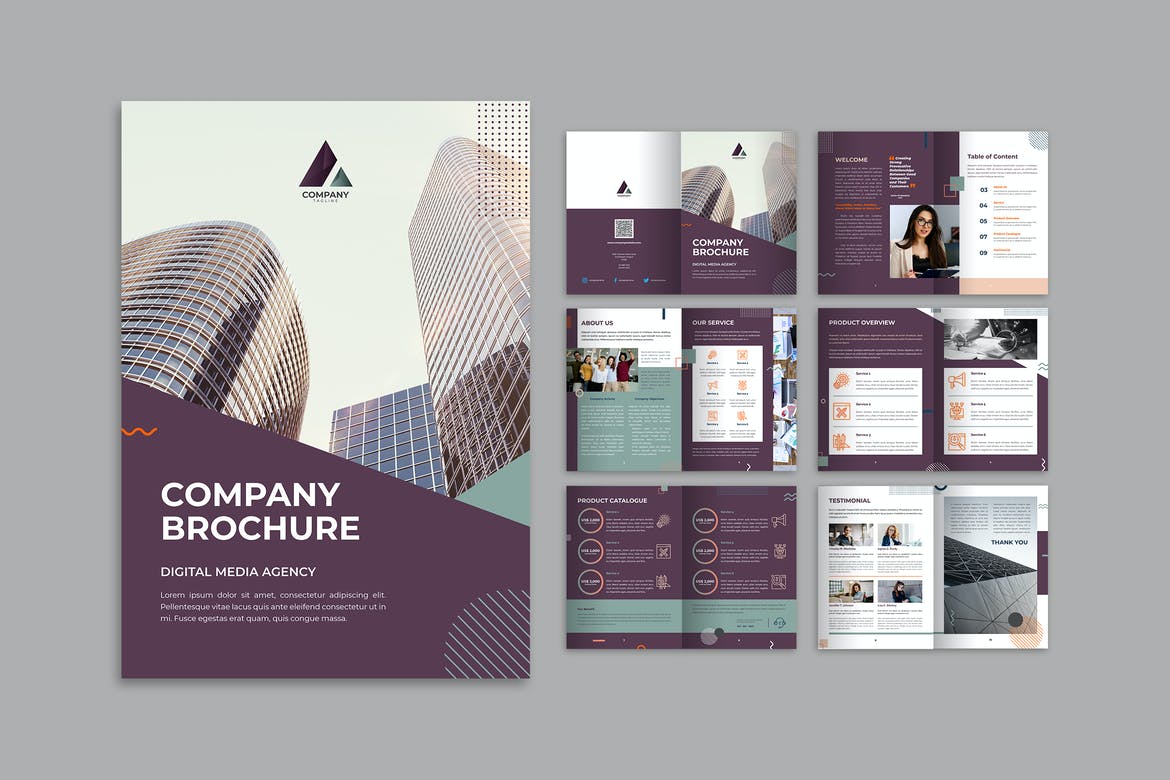 Detail Company Product Brochure Template Nomer 10