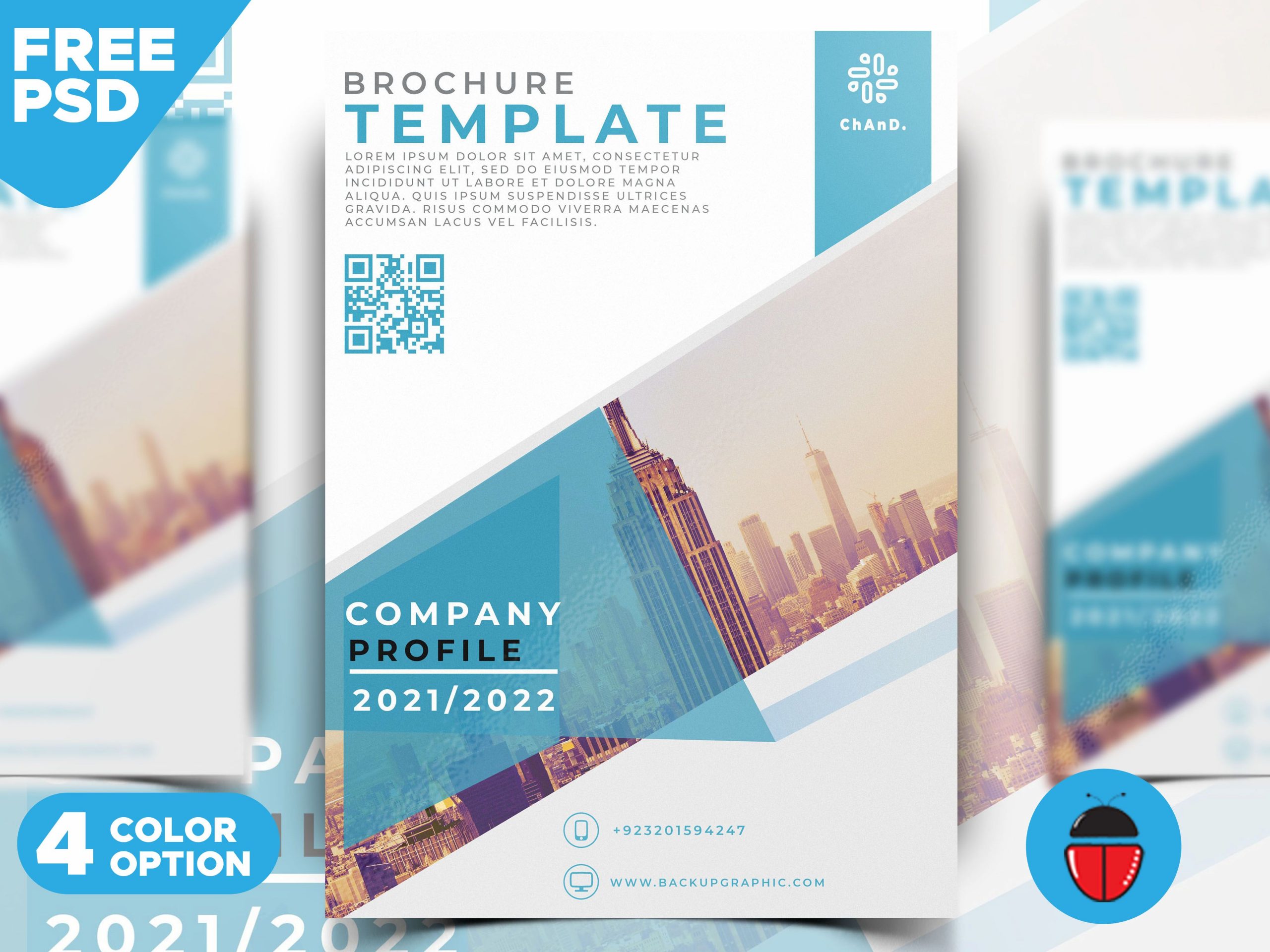 Detail Company Profile Design Template Psd Nomer 37