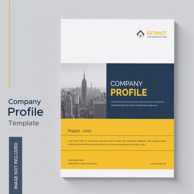 Detail Company Profile Design Template Psd Nomer 8