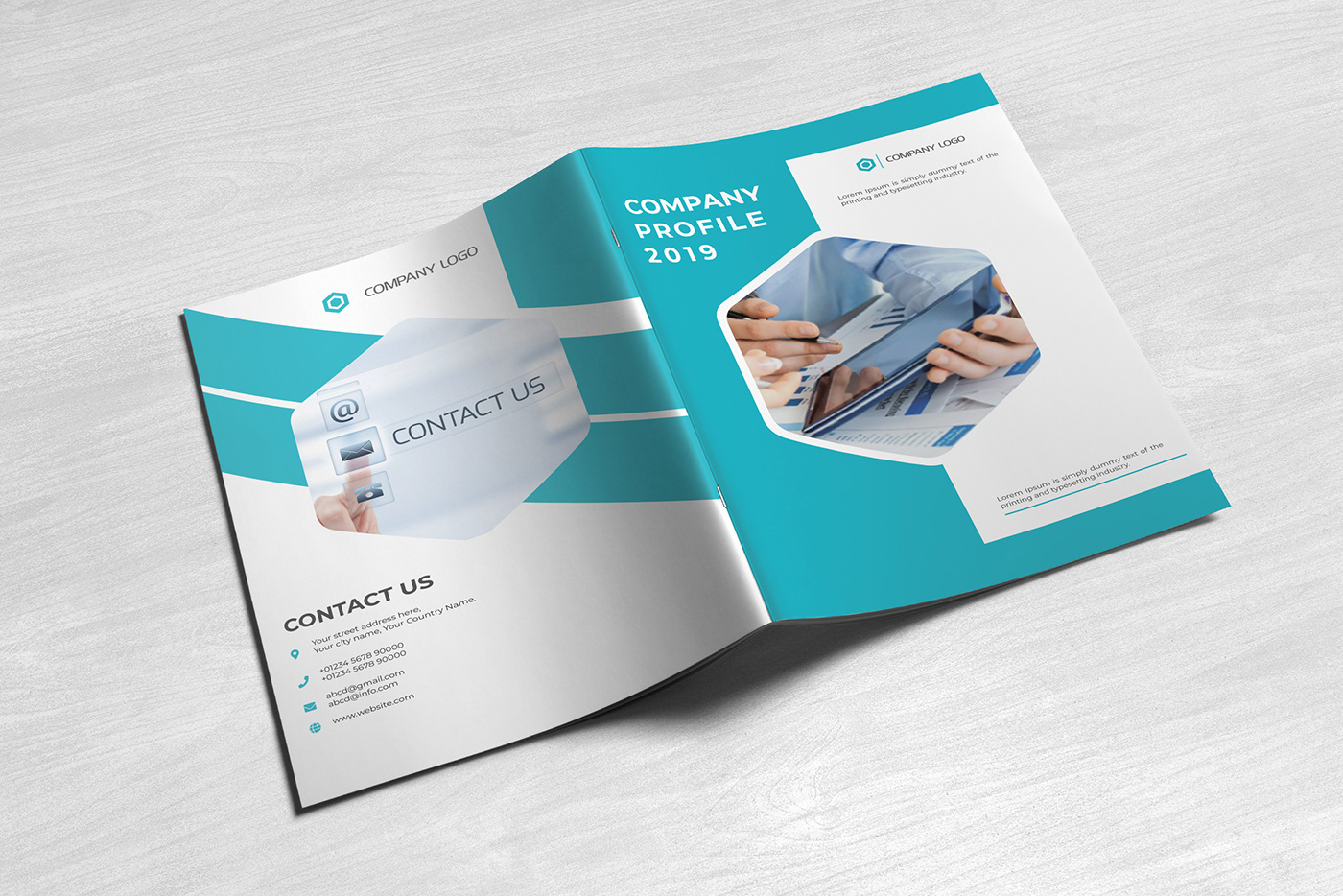 Detail Company Profile Flyer Template Nomer 18