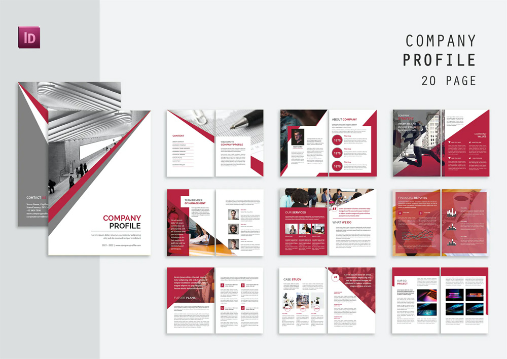 Detail Company Profile Flyer Template Nomer 3