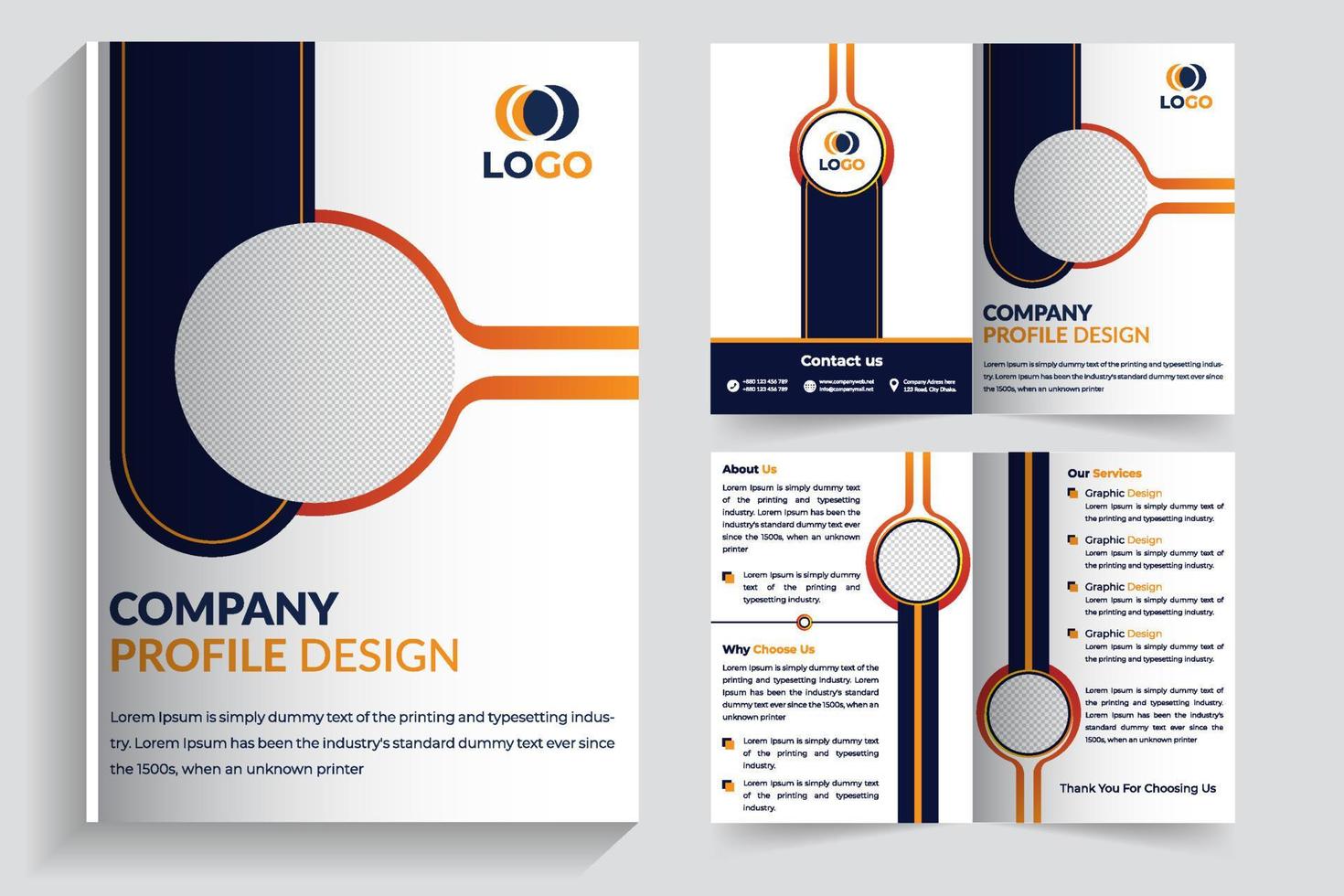 Detail Company Profile Flyer Template Nomer 36