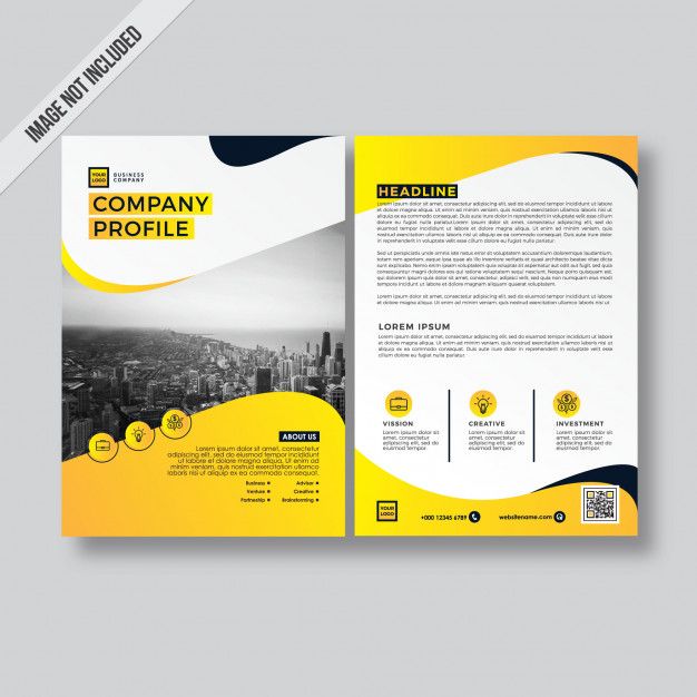 Detail Company Profile Flyer Template Nomer 39