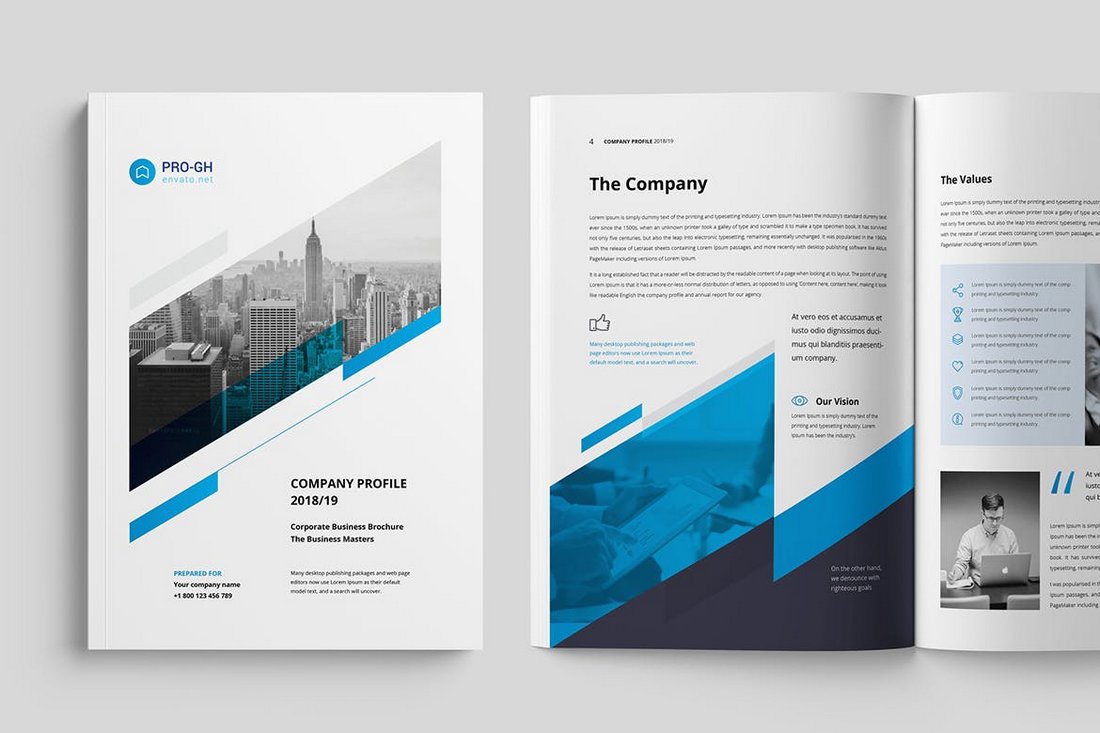 Detail Company Profile Flyer Template Nomer 8