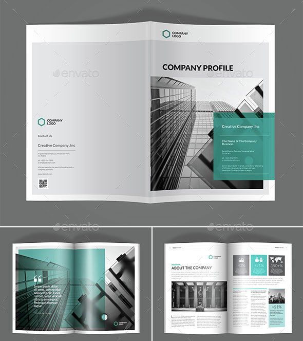 Detail Company Profile Layout Template Nomer 15