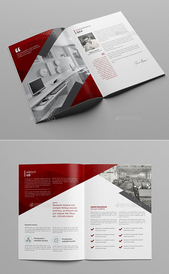 Detail Company Profile Layout Template Nomer 17