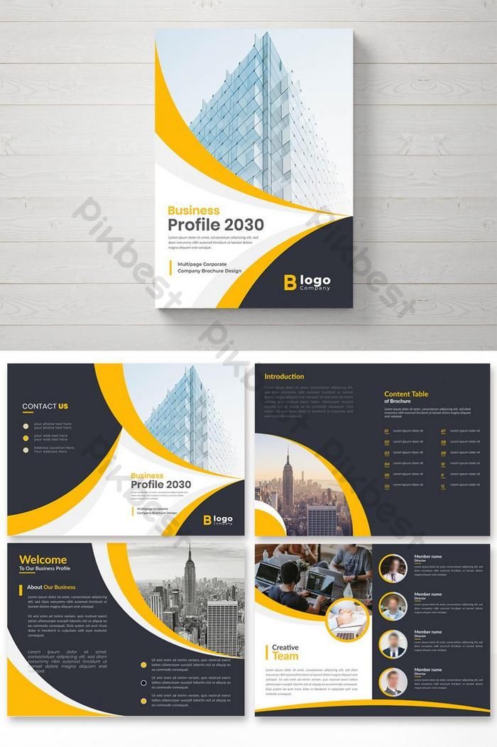 Detail Company Profile Layout Template Nomer 20
