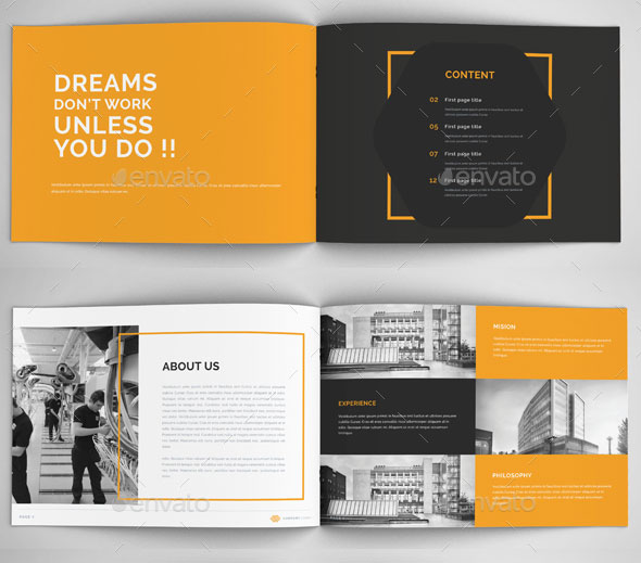 Detail Company Profile Layout Template Nomer 28