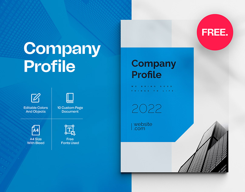 Detail Company Profile Template Editable Nomer 38