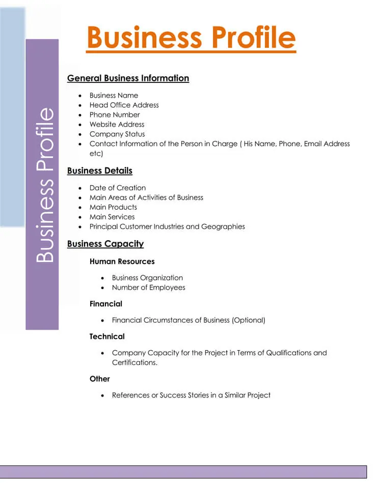 Detail Company Profile Template Example Nomer 6