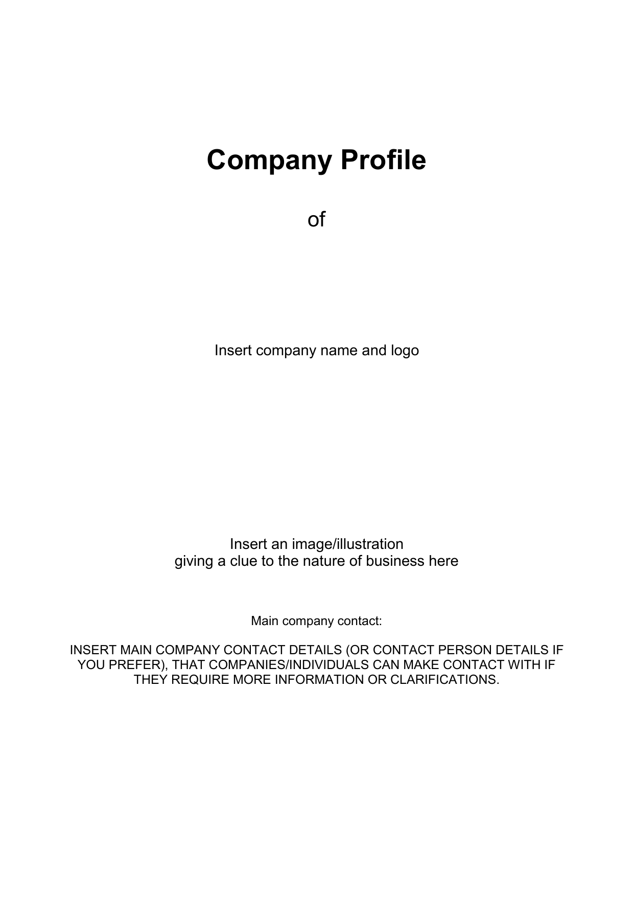 Detail Company Profile Template Example Nomer 52