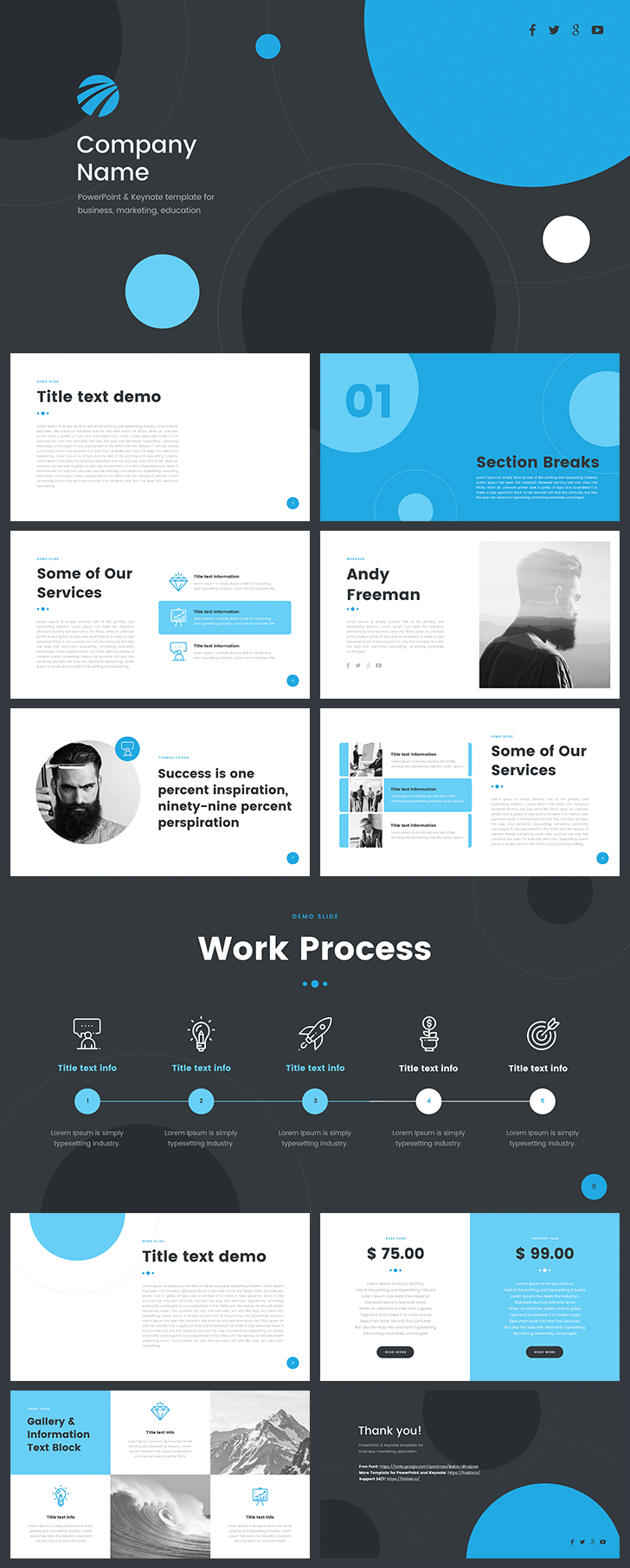 Detail Company Profile Template Free Ppt Nomer 36