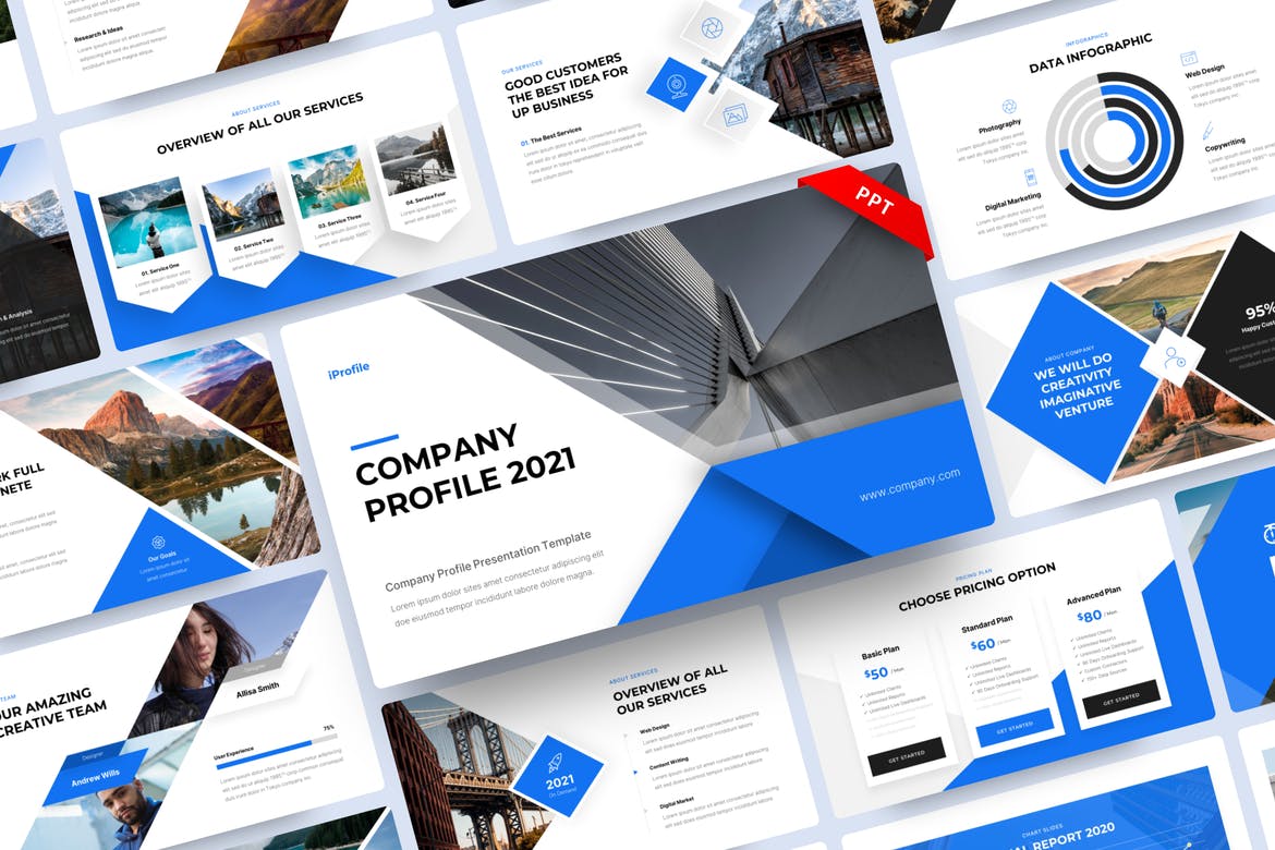 Detail Company Profile Template Free Ppt Nomer 40