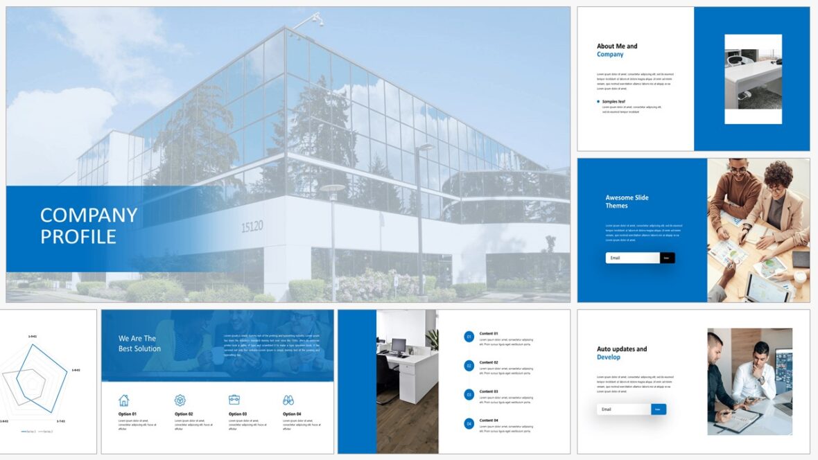 Detail Company Profile Template Powerpoint Nomer 27