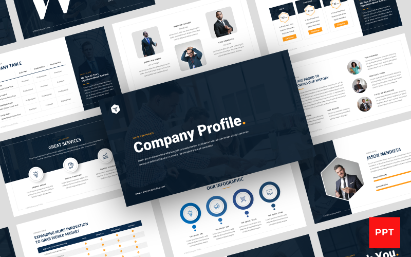 Detail Company Profile Template Powerpoint Nomer 4