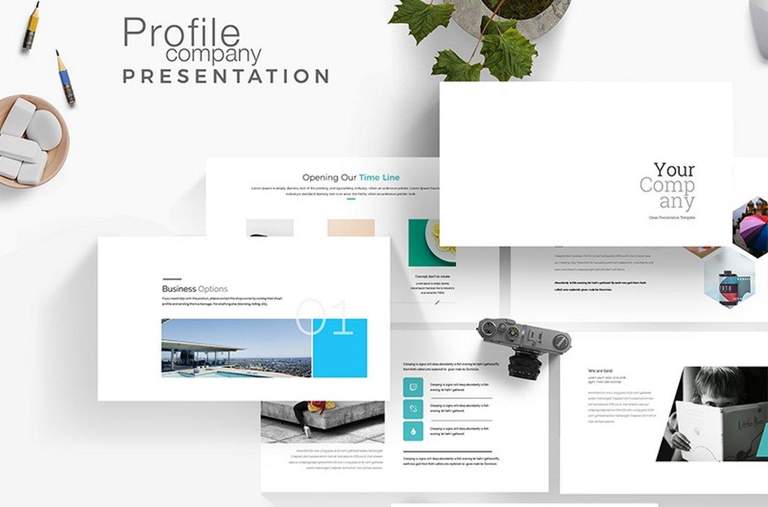 Detail Company Profile Template Powerpoint Nomer 51