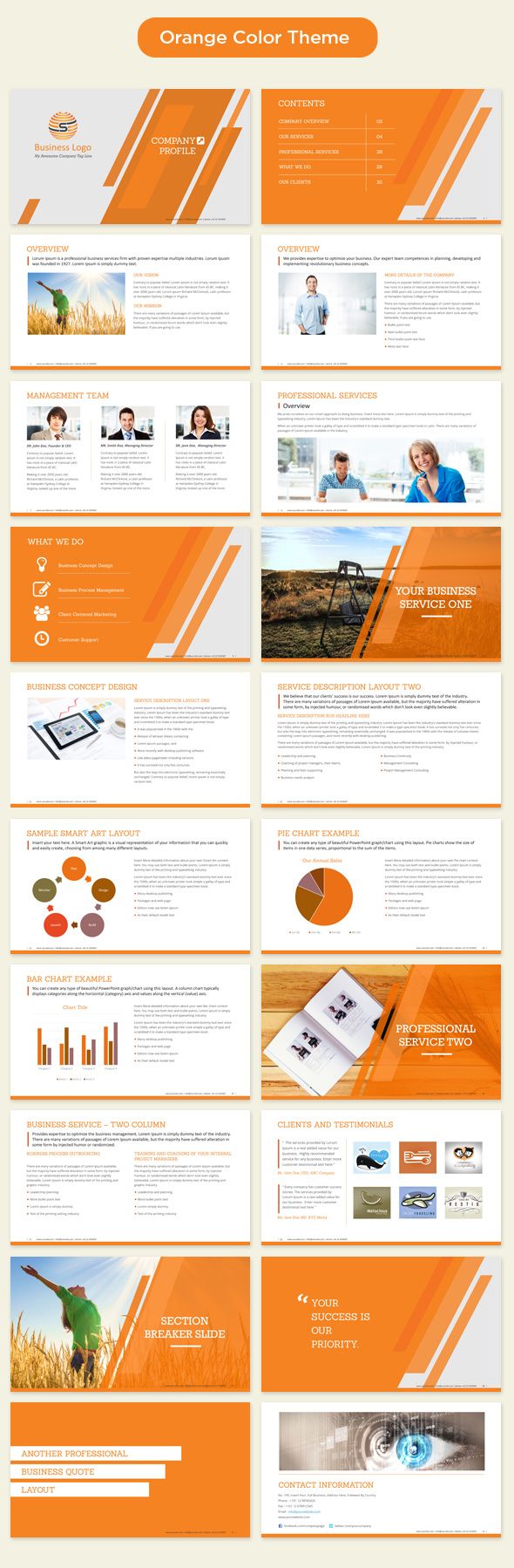 Detail Company Profile Template Ppt Nomer 31